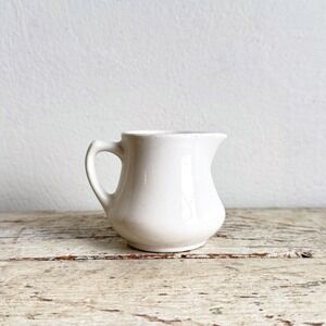 Vintage Homer Laughlin Best China White Ceramic Creamer Pitcher USA CSGC
